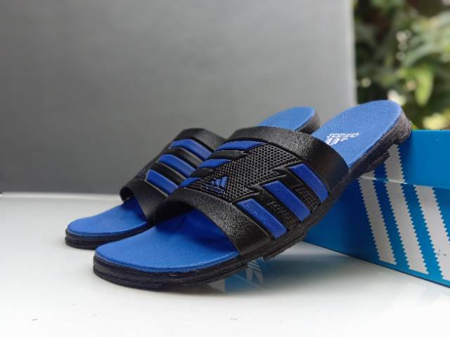 Sendal Adidas Pria dan Wanita / Sandal Distro Adidas Selop Kasual Cowok Cewek / Sandal Slide Sport