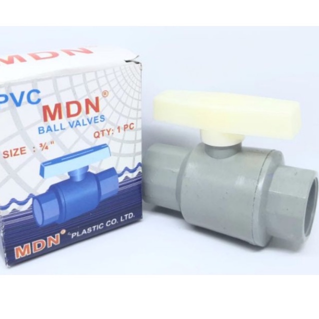 BALVALEP PVC TAIWAN MDN 3/4&quot; /STOP KRAN AIR/BALL VALVE BALLVALVE POLOS/STOP KRAN KERAN AIR