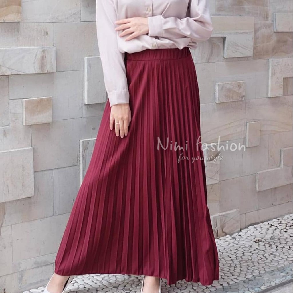 ROK /  ROK PLISKET / PROMO SELLER / FREXA SKIRT / FLARE SKIRT / ROK REMPEL WANITA / TERMURAH