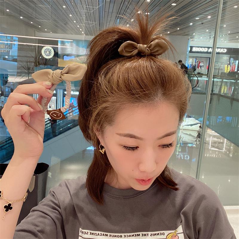 Ikat Rambut Aksesoris Fashion Wanita Korea Cincin rambut manis dan imut dengan busur