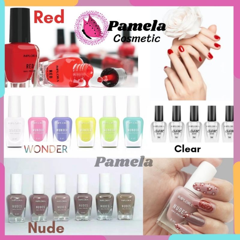 ❤ PAMELA ❤ IMPLORA NAIL POLISH / KUTEK / CAT KUKU BPOM