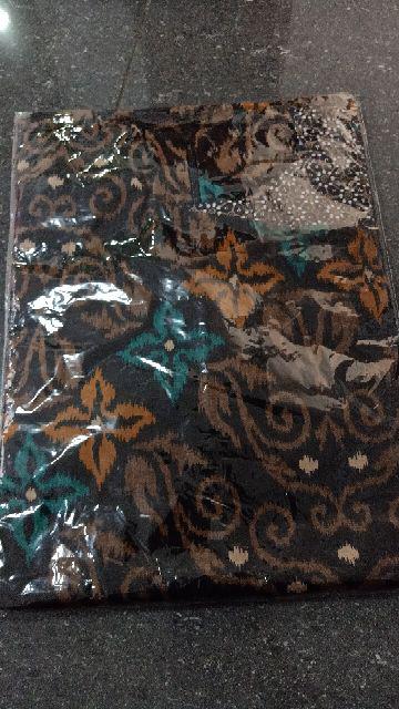 Ms Gamis Batik Sriwedari Maxi Jumbo Xxl Ld 110c. Resleting Belakang Katun Sogan
