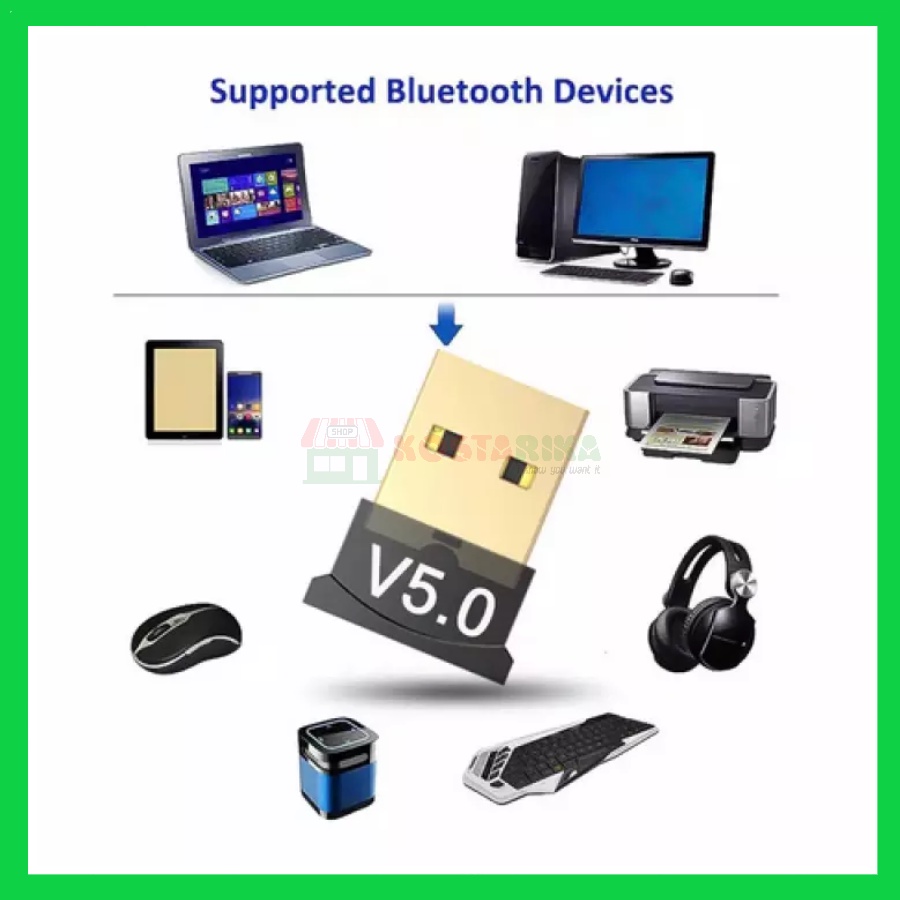 USB Bluetooth V 5.0 DAN 4.0 Serbaguna Untuk Keyboard Speaker Mouse