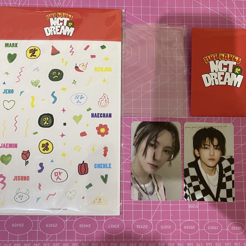 NCT DREAM PHOTOCARD DECO JAEMIN RENJUN SET HOT SAUCE READY STOCK