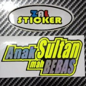 

sticker cutting anak sultan mah bebas