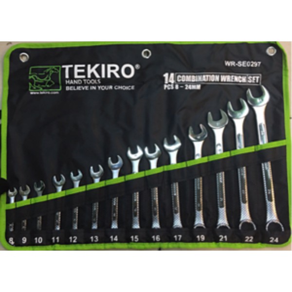 TEKIRO - KUNCI RING PAS 14 PCS 8 - 24 MM PER SET ORIGINAL GROSIR MURAH