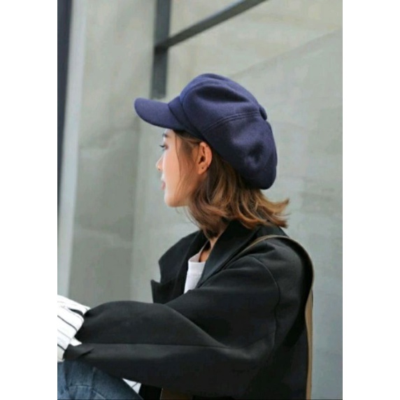 Topi Apolo NewsBoy Topi Pelukis Bahan Bahan Fleece