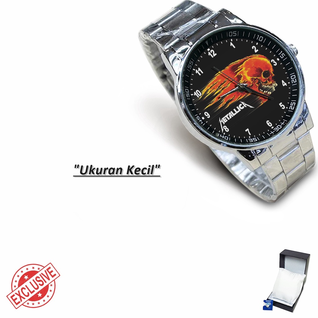 Jam Tangan Rantai Couple BAND OF METALLICA - 01 (Awesome)