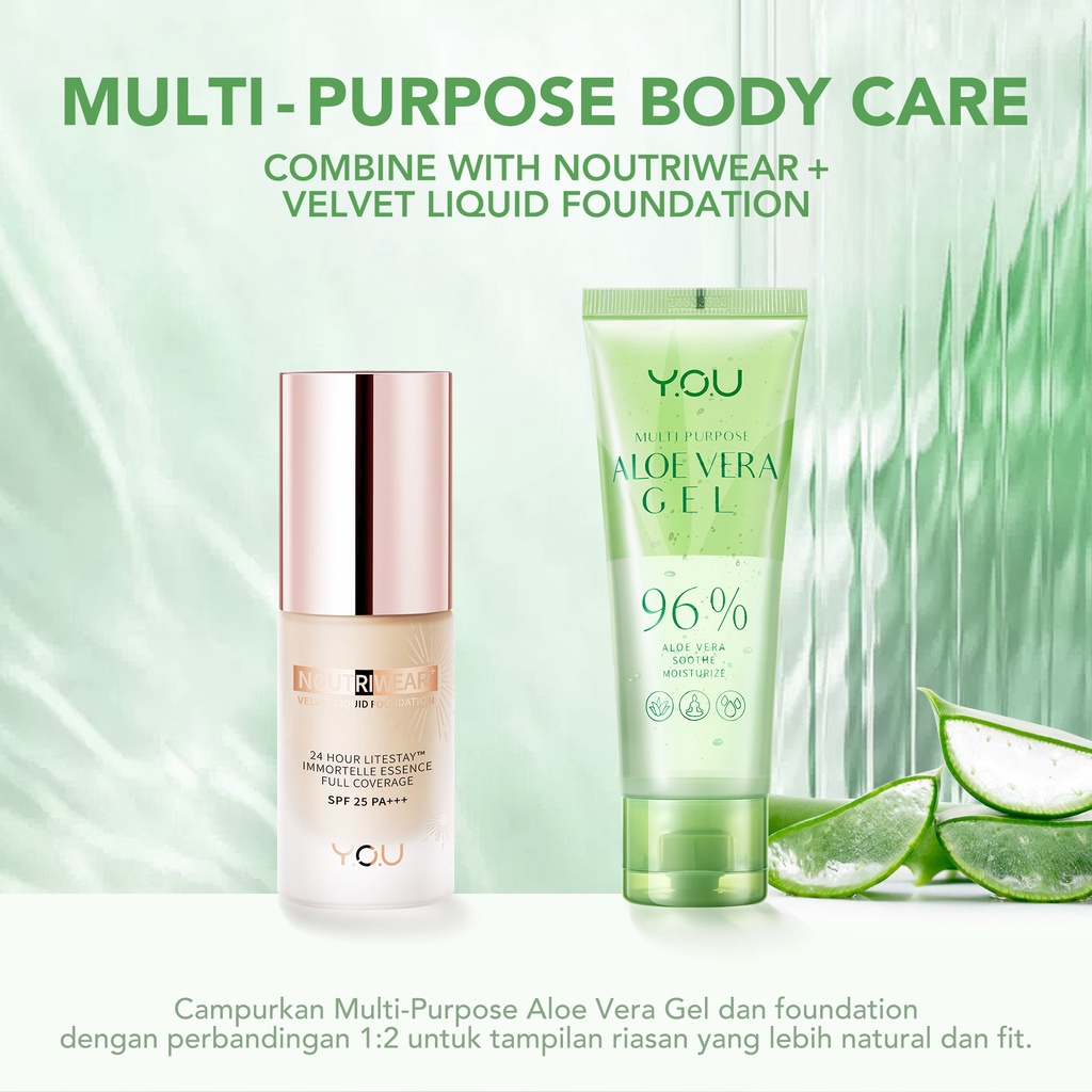 Kosmetik You Multi Purpose Aloe Vera Gel 100gr &amp; 180gr