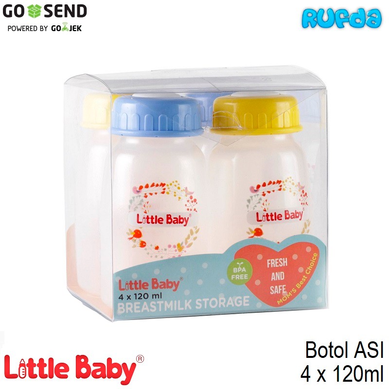 Little Baby Botol ASI Plastik 120ml BPA Free Murah