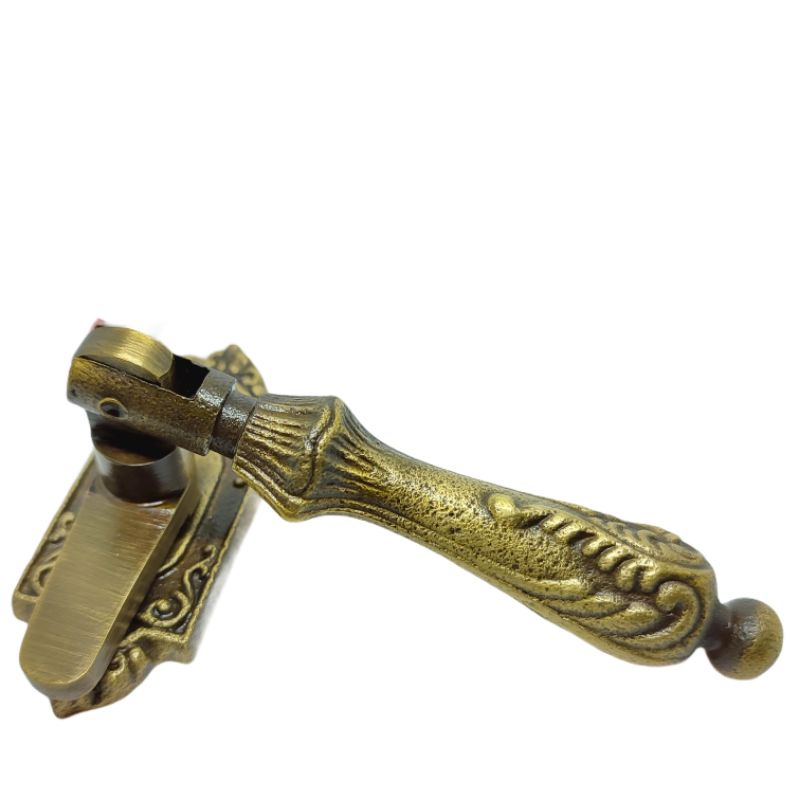 Grendel jendela slot jendela Rambuncis ukir kuningan