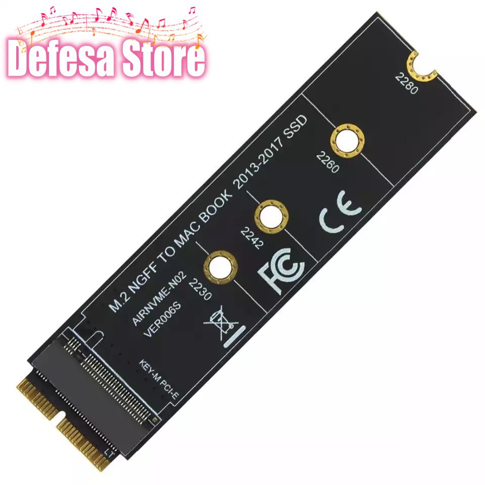 Converter SSD Adapter Card for MacBook Air &amp; Pro M key M.2 PCIe AHCI SSD