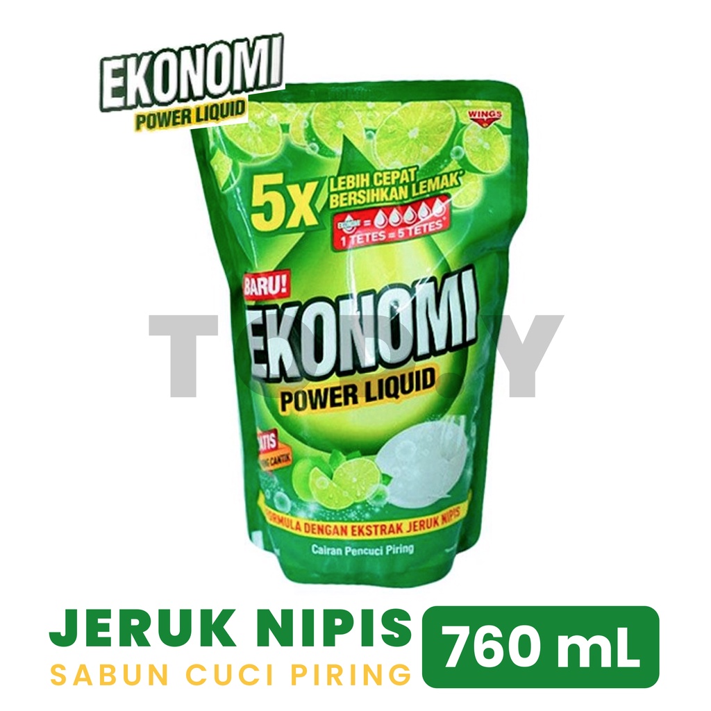 Jual Ekonomi Power Liquid Sabun Cuci Piring Jeruk Nipis Ml Indonesia