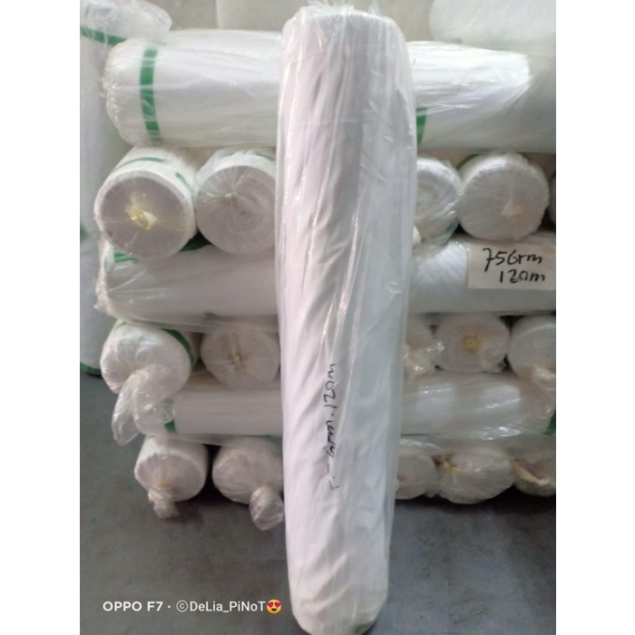 Kain Putih Polos / microtex Putih / kain Microtex / Kain 75 Gsm
