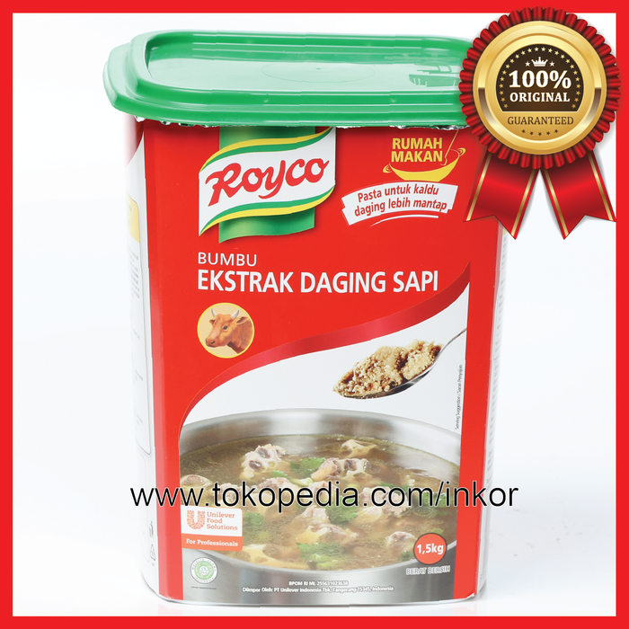 

Ready - Royco Bumbu Ekstrak Daging Sapi Toples 1.5Kg