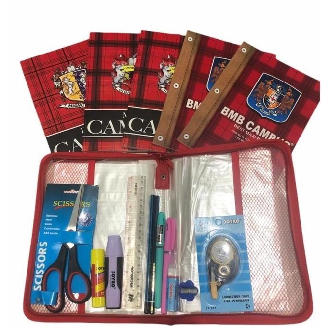 

sale- PAKET ALAT TULIS SEKOLAH LENGKAP BUKU BOXY/ BINDER FILE/ PEN/