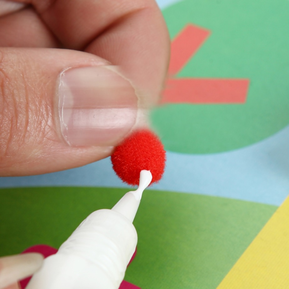 DIY edukasi anak Menempel pom pom plush ball mini tweezer / mainan tempel bola