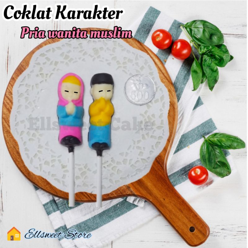 

Cokelat Karakter Pria Wanita Muslim | Cokelat Tema Lebaran | Cokelat Hampers | Cokelat lolipop | Souvenir Ultah