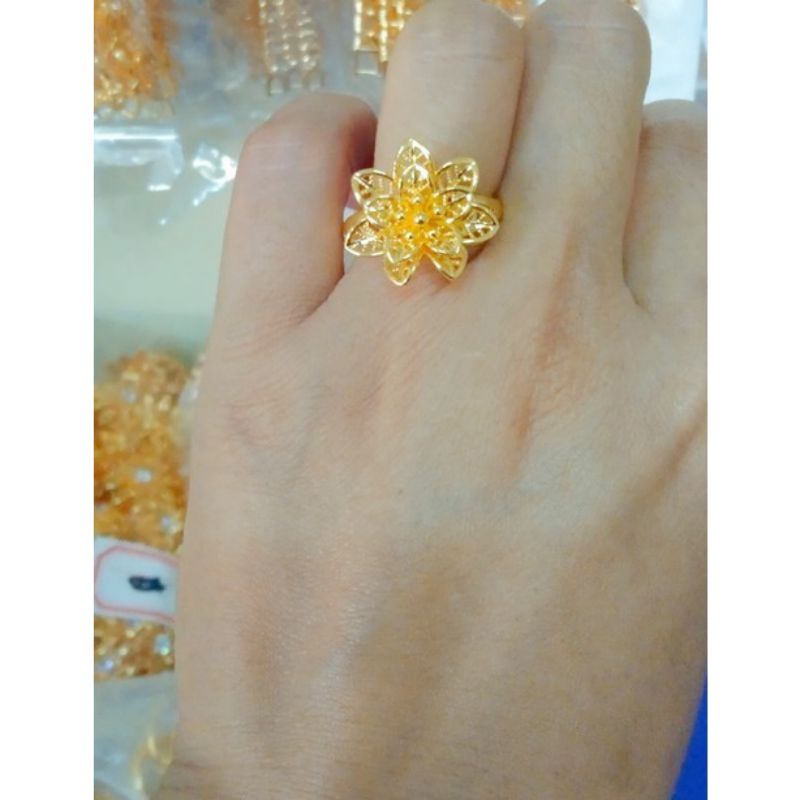Cincin kendari lapis emas 24k