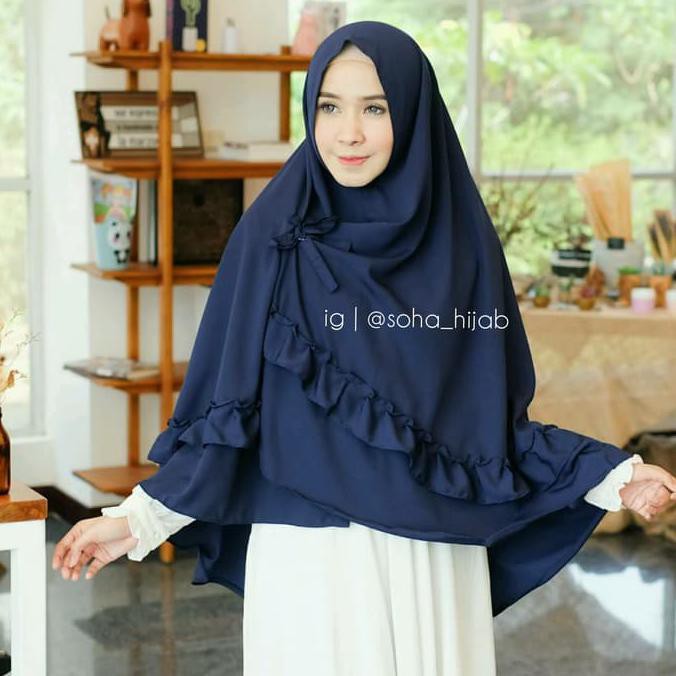 Promo Mafaza Khimar Jumbo (Jilbab Instant Rempel Wolvis Syar'I Bergo Wolfis) Tbk