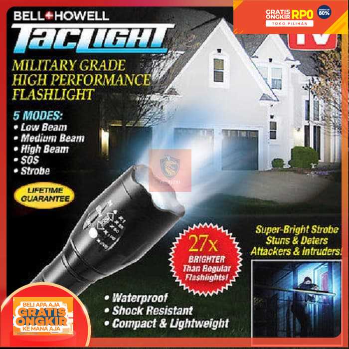 Taglight Senter Alumunium Super Terang