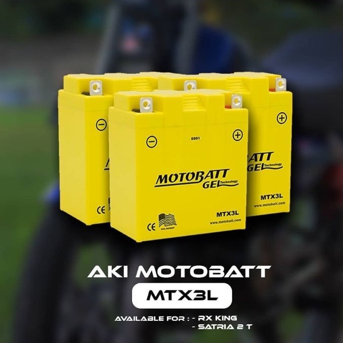Jual AKI BATERAI MOTOBATT MTX3L RX KING 3,0AH | Shopee Indonesia