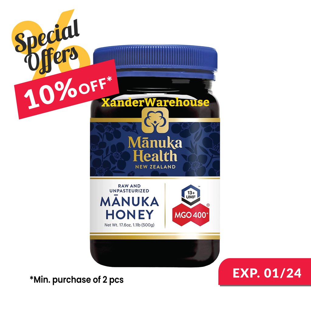 

GREAT PROMO MANUKA HEALTH HONEY MGO 400+ 500 G MADU IMMUNE BOOSTER ANTI BAKTERI VIRUS CORONA