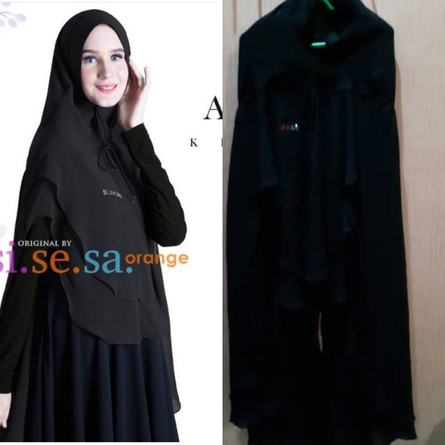 Sisesa khimar athifa hitam