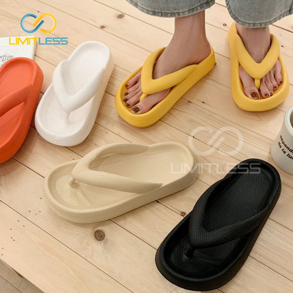 Sandal Japit Cewek Anti Slip Korean Style Extralight Phylon Nyaman Sendal Jepit Wanita Empuk Kekinian Terbaru