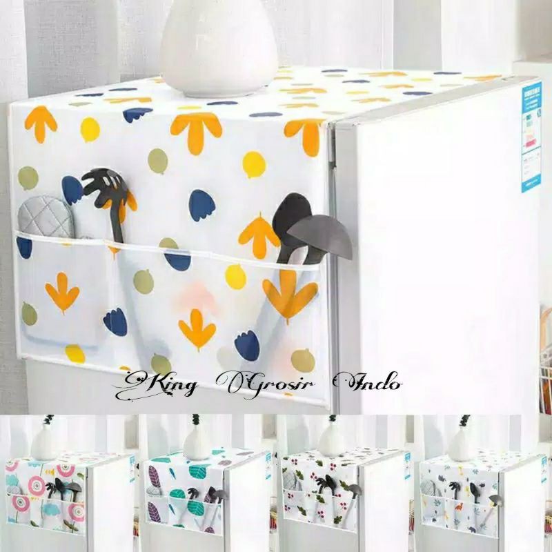 Taplak Penutup Kulkas / Cover Kulkas / Penutup Mesin Cuci Waterproof