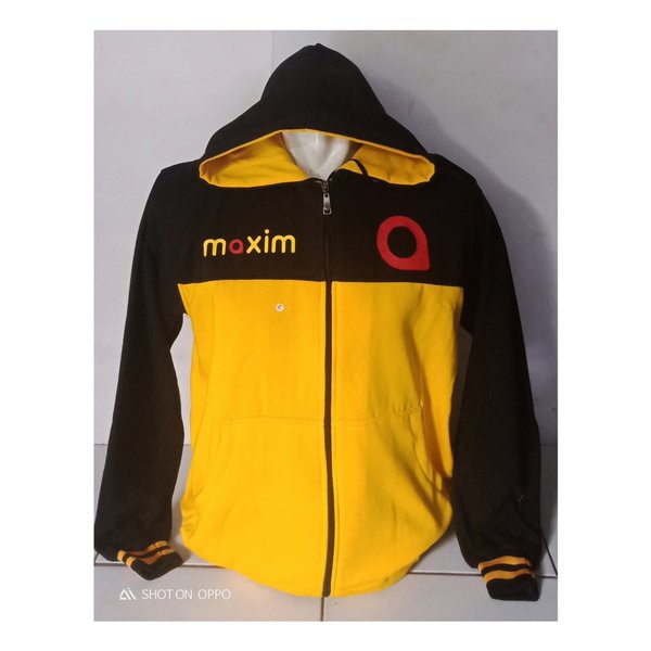 PROMO -  Jaket Hoodie kuning Maxim Ojek Online Baru sweater ojek online