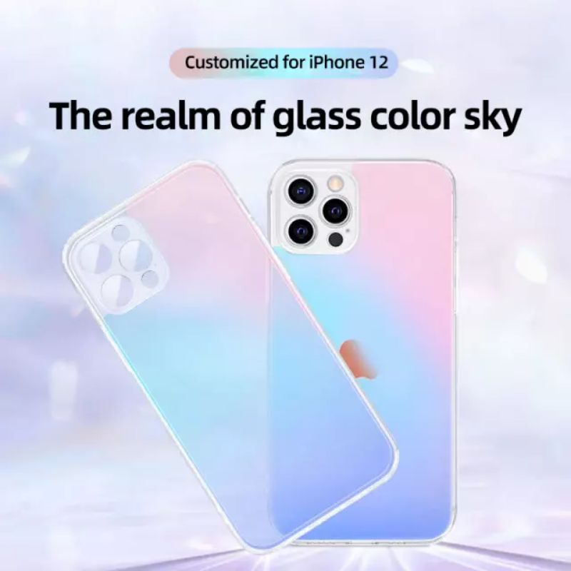 IPHONE 13 PRO MAX / 13 PRO / 13 Mini ORIGINAL SOFT CASE COVEE CASING TRANSPARAN CLEAR COLOR SKY RAIN
