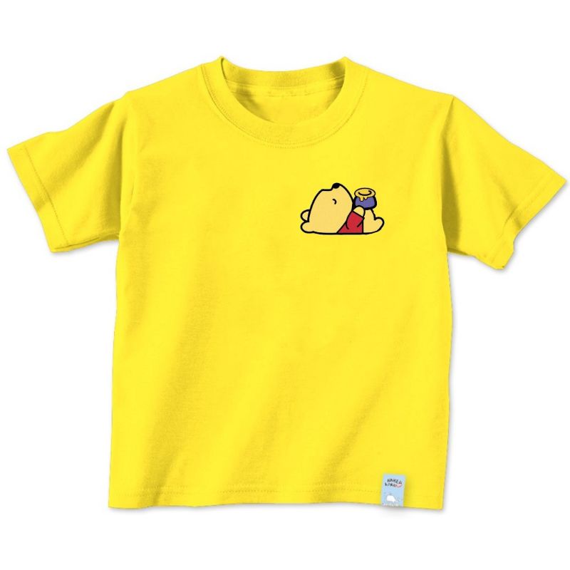 Kaos Anak Unisex Cowo-Cwe Winnie Pooh Baju Oblong Anak Usia 2 Sampai 10thn Baju Anak Anak