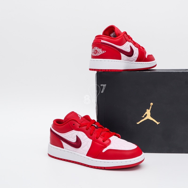 Air Jordan 1 Low Red Quilt