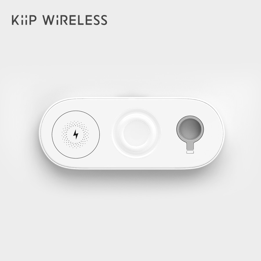 KiiP V6 Wireless Charger Pad 3in1 Fast Charging Iphone Samsung Watch