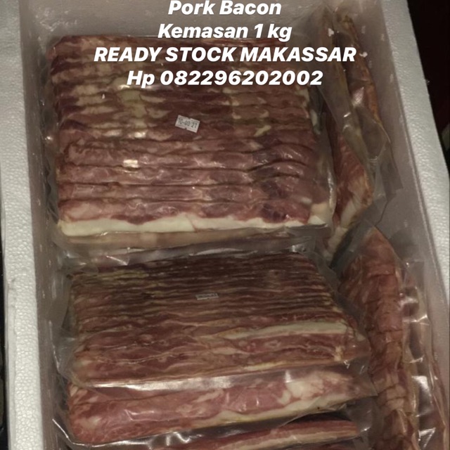 

Pork Bacon Ready Stcok Makassar Kemasan 1 kg