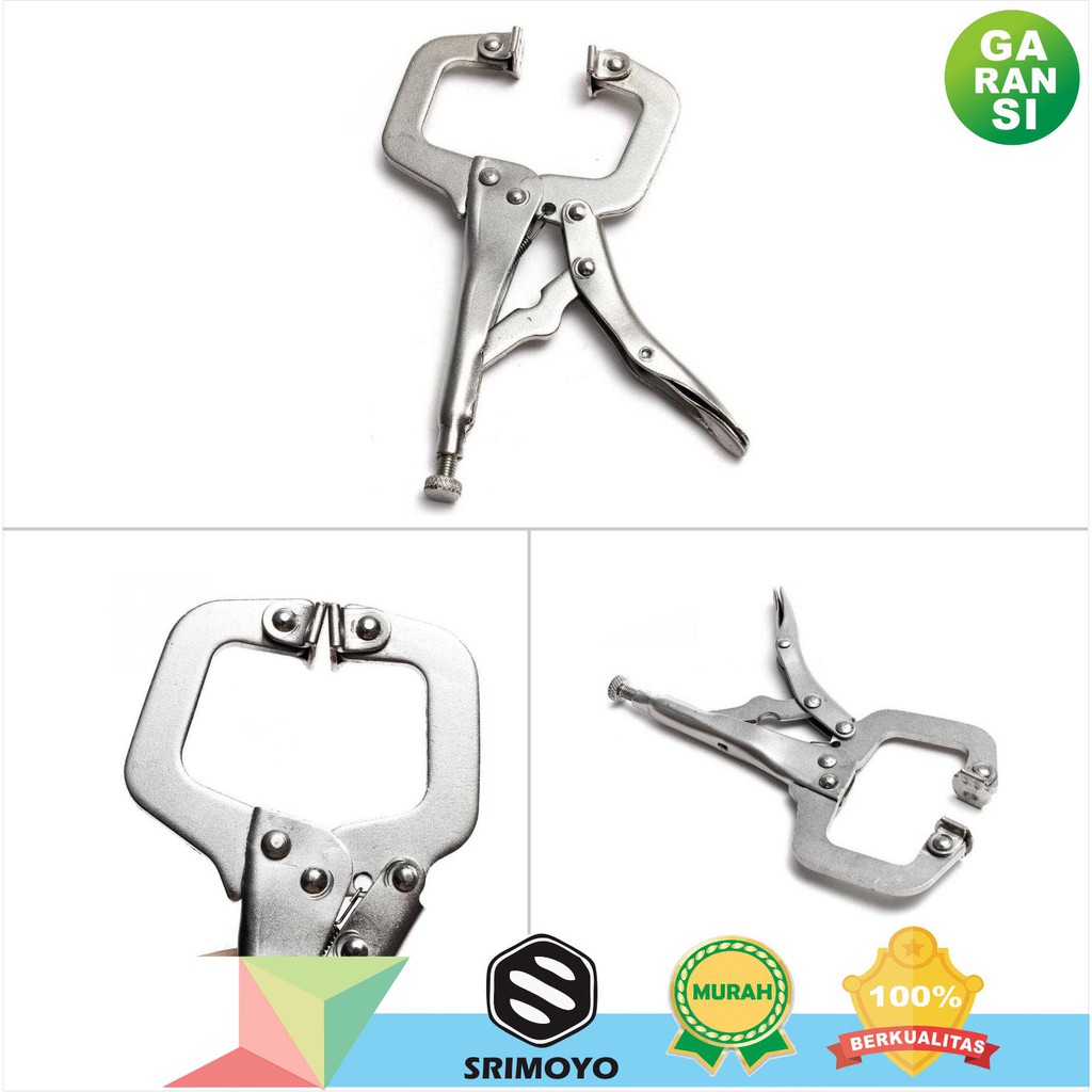 Tang Bentuk C Full Metal - Tang Jepit C - Tang Grip C