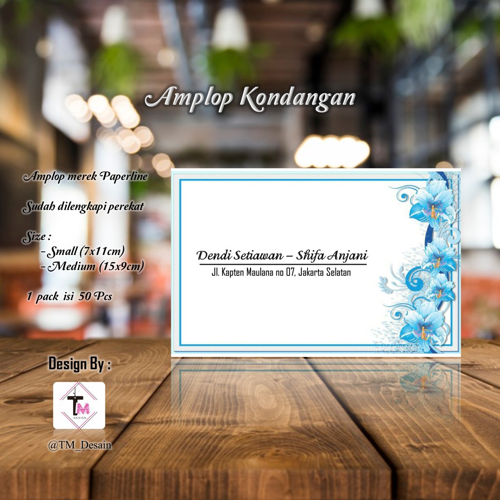 

Kode A91 - Amplop Kondangan / Amplop Desain / Amplop Nama - isi 50pcs