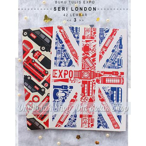 

BARU Buku Tulis Expo 42 lembar Locomotif LONDON - Murah SD SMP SMA kotak