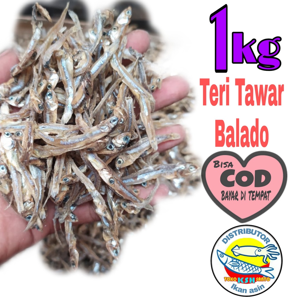 

Ikan asin TERI TAWAR HITAM neto-1kg