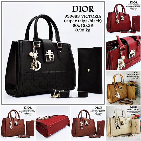 GRATIS ONGKIR TAS SELEMPANG WANITA IMPORT BRANDED DIOR VICTORIA SLING BAG AA012