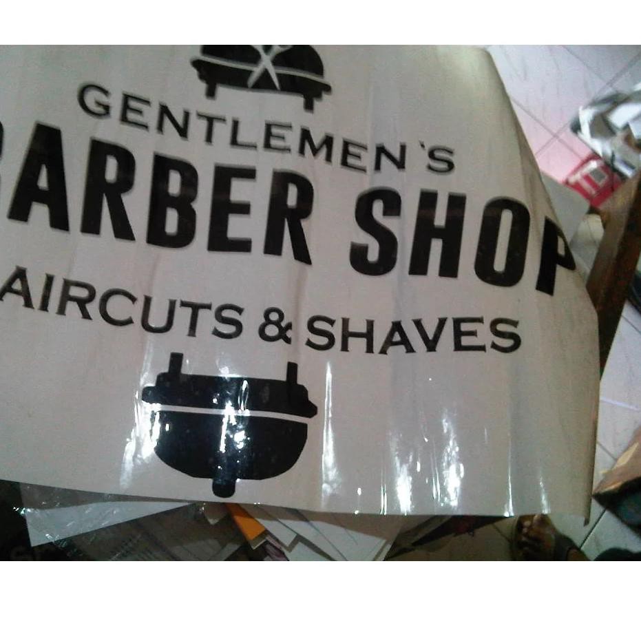 

★★★ GROSIR CUTING STIKER STICKER BARBERSHOP 45CM X 60 CM SIMPLE BARBERSHOP ❇