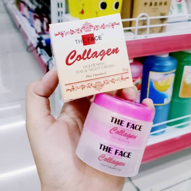 [ BPOM ] THE FACE COLLAGEN CREAM  2 IN 1