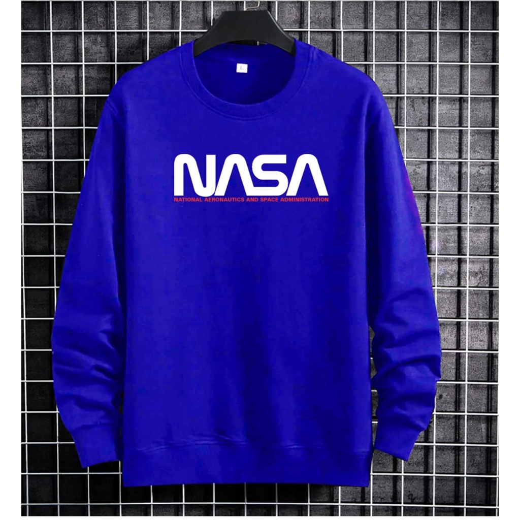 bisa COD / AFOLATO - BAJU SWEATER NASA / atasan lengan panjang/ sweater pria dewasa / terbaru / terlaris