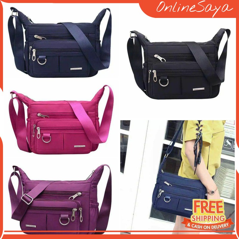 S-066 MULTIPURPOSE NYLON WOMEN SLINGBAG - SLING BAG - TAS - SLEMPANG - SLEMPANG HIGH QUALITY