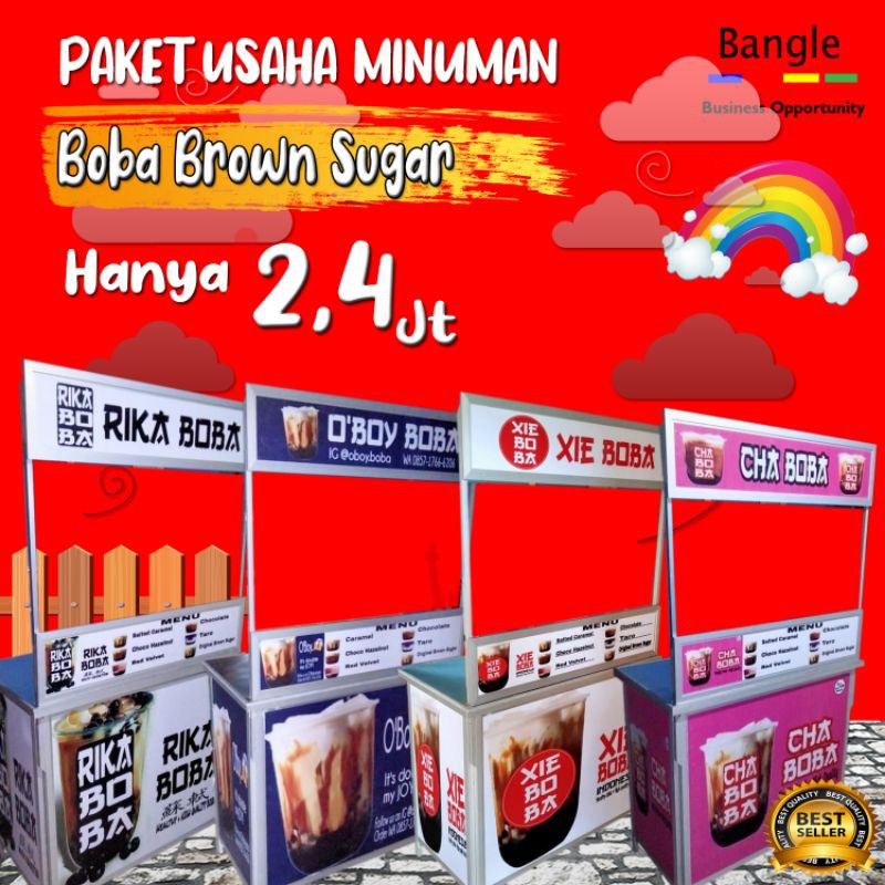  FRANCHISE  MINUMAN PAKET USAHA BOBA BROWN SUGAR MILK TEA 