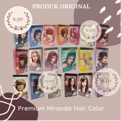 Basicϟmurah MIRANDA Hair Dye MC-16 Ash Blonde 30ml Cat Rambut Blond Grey Abu Silver Pirang Coklat Mu