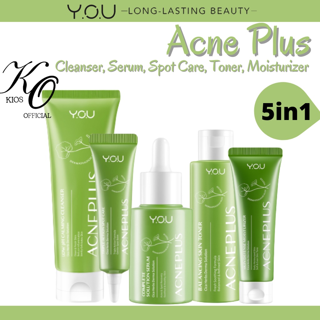 You Paket Acne Plus Treatment | Toner | Serum | Spot Care | Mousturizer | Cleanser