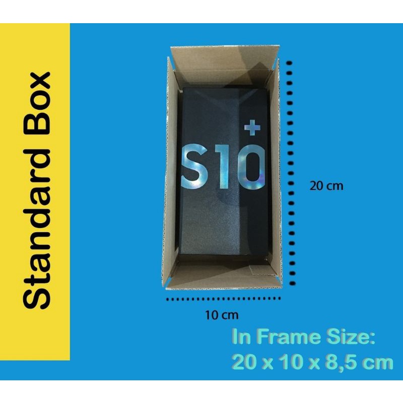 

10 Pcs Box Karton 20x10x8,5/Kotak Hp/Kardus Karton /Kotak Karton