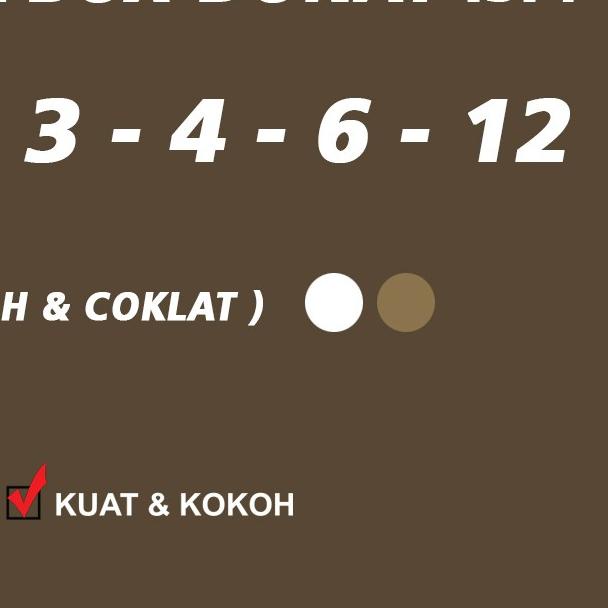 

♨ Kotak Box Dus Donat| COKLAT Isi 12 -( 15 Pcs ) ✭